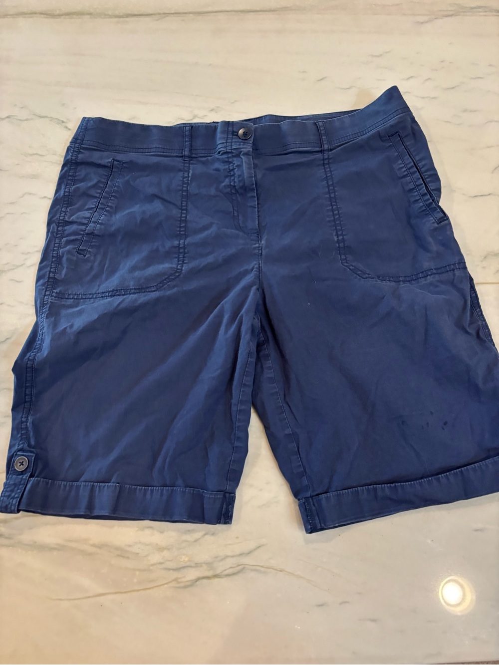 Chicos Women’s Navy Blue Casual Shorts